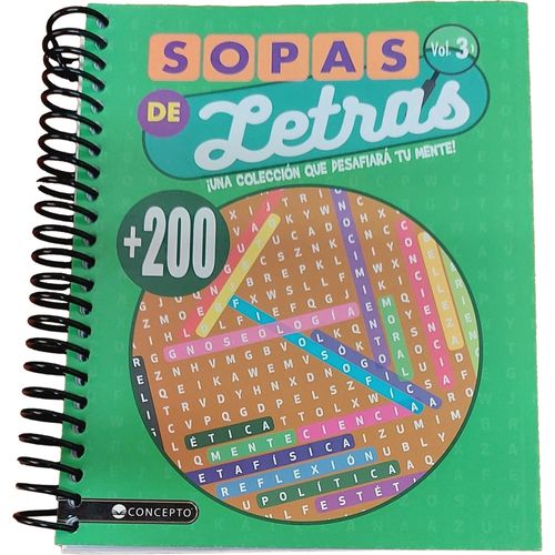 SOPAS DE LETRAS VOL 3 - MAS DE 200 SOPAS SOPAS DE LETRAS VOL 3 - MAS DE 200 SOPAS