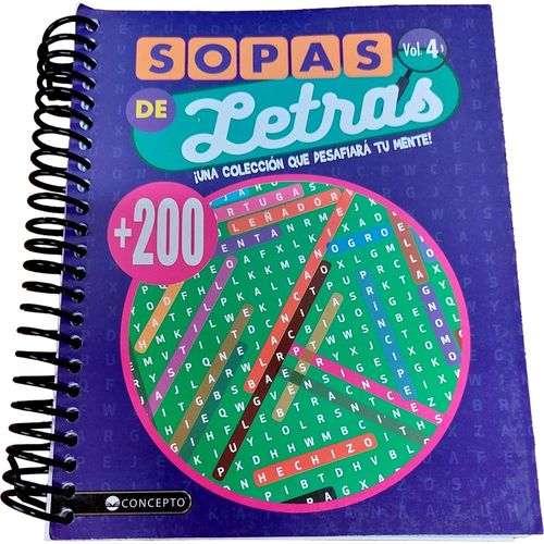SOPAS DE LETRAS VOL 4 - MAS DE 200 SOPAS SOPAS DE LETRAS VOL 4 - MAS DE 200 SOPAS
