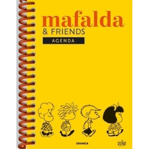 AGENDA MAFALDA PERPETUA ANILLADA FRIENDS AMARILLA