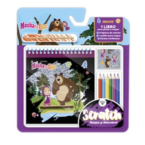 MASHA Y EL OSO - BLISTER SCRATCH - RASPA Y DESCUBRE!