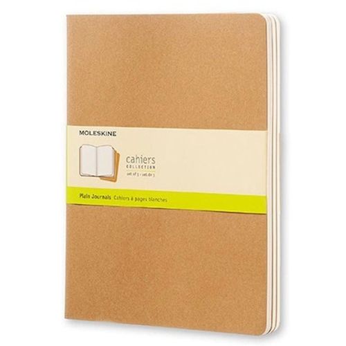 LIBRETA MOLESKINE CAHIER XL - MARRON KRAFT PLAIN X 3 LIBRETA MOLESKINE CAHIER XL - MARRON KRAFT PLAIN X 3