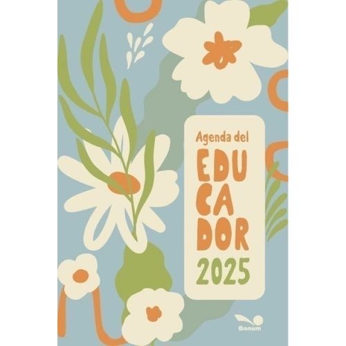 AGENDA 2025 DEL EDUCADOR - TAPA FLORES