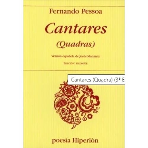 CANTARES (QUADRAS) - PORTUGUES/ESPAÑOL - FERNANDO PESSOA