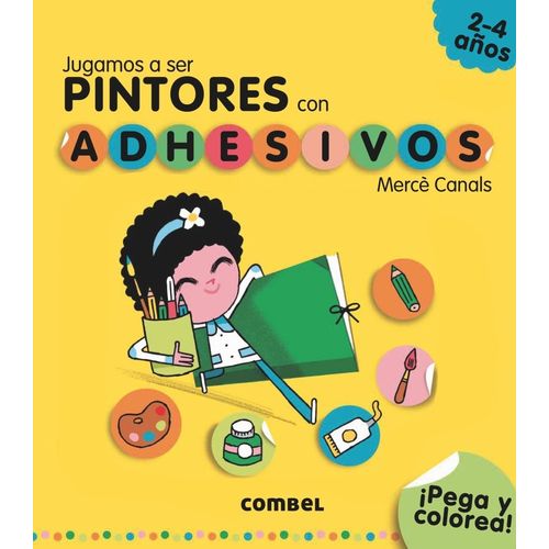 JUGAMOS A SER PINTORES CON ADHESIVOS - PEGA Y COLOREA