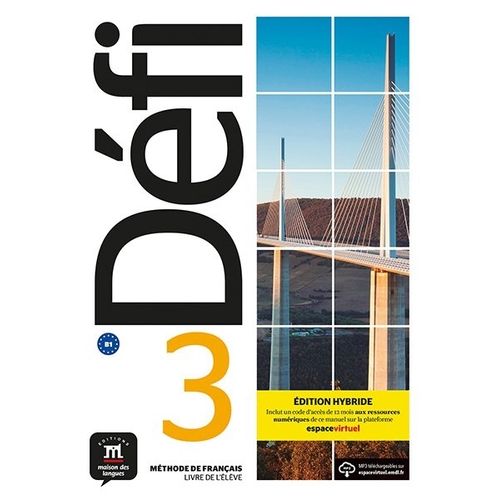 DEFI 3 B1 - LIVRE + NUMERIQUE