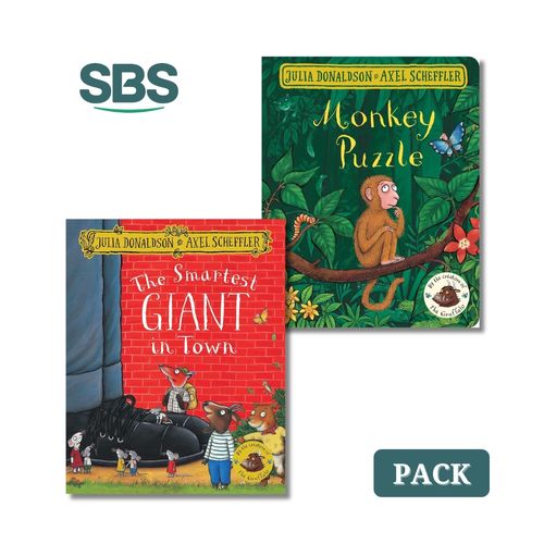 THE SMARTEST GIANT IN TOWN + MONKEY PUZZLE - 2 LIBROS