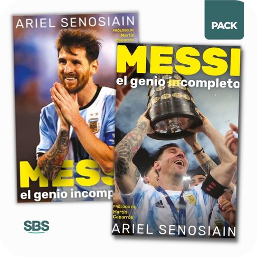 MESSI EL GENIO COMPLETO + INCOMPLETO - 2 LIBROS