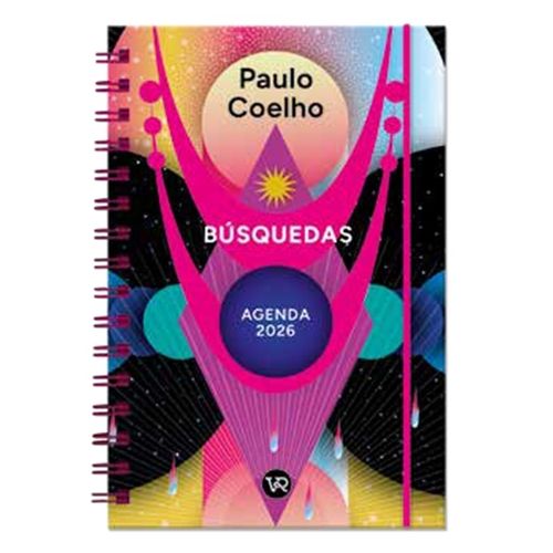 AGENDA 2026 - PAULO COELHO - BUSQUEDAS - MAGENTA - ANILLADA