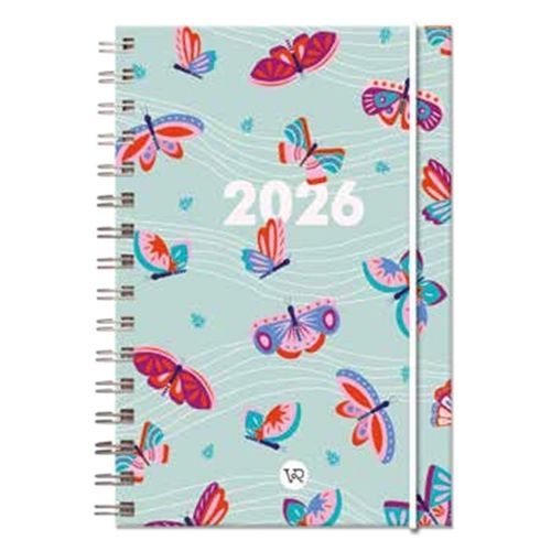 AGENDA 2026 CHICAS - MARIPOSAS - ANILLADA AGENDA 2026 CHICAS - MARIPOSAS - ANILLADA