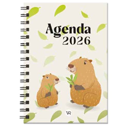 AGENDA 2026 CAPIBARAS - ANILLADA AGENDA 2026 CAPIBARAS - ANILLADA