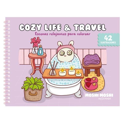 CUTE LIFE & TRAVEL - ESCENAS RECONFORTANTES PARA COLOREAR -