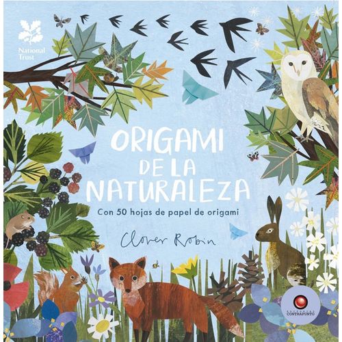 ORIGAMI DE LA NATURALEZA CON 50 HOJAS DE PAPEL  CLOVER ROBIN