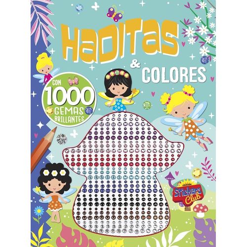HADITAS & COLORES  CON 1000 GEMAS BRILLANTES - STICKERS CLUB
