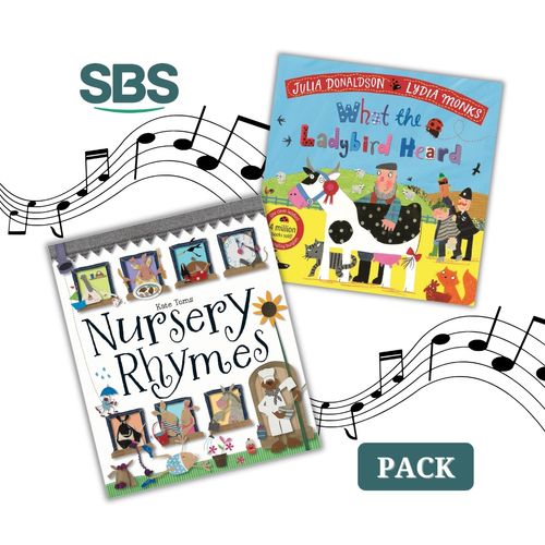 WHAT THE LADYBIRD HEARD + NURSERY RHYMES - 2 LIBROS