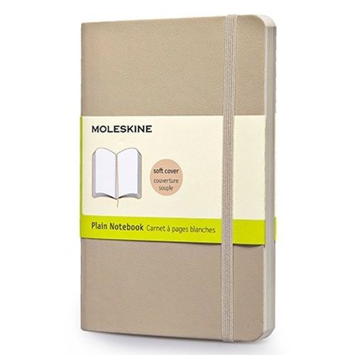 CUADERNO MOLESKINE CLASSIC POCKET SOFT - BEIGE CAQUI PLAIN