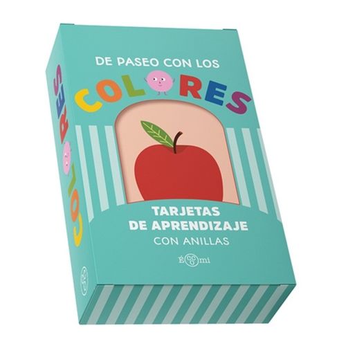 DE PASEO CON LOS COLORES TARJETAS DE APRENDIZAJE CON ANILLAS