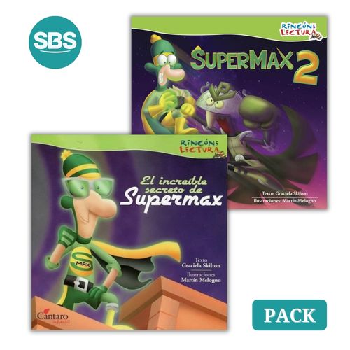 PACK SUPERMAX - EL INCREIBLE SECRETO + SUPERMAX 2 - 2 LIBROS