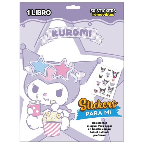 KUROMI - SOBRE PINTA Y PEGA - LIBRO + STICKERS
