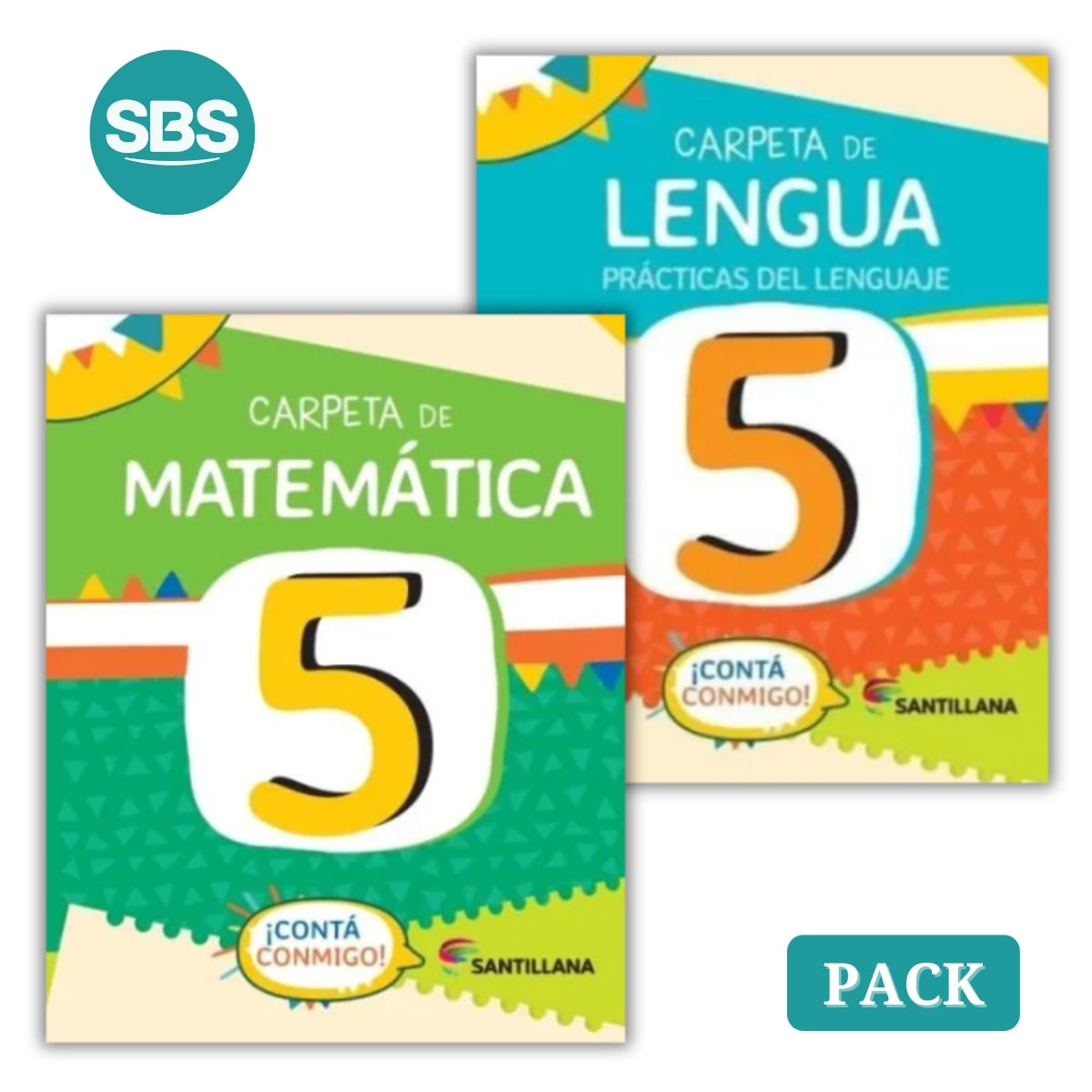 CONTA CONMIGO! 5 - LENGUA + MATEMATICA - 2 LIBROS