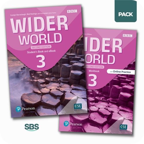 WIDER WORLD 3 2/ED - STUDENT'S BOOK + WORKBOOK PACK - 2 LIBR