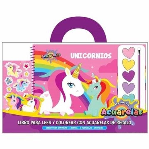 UNICORNIOS - LEE Y PINTA CON ACUARELAS UNICORNIOS - LEE Y PINTA CON ACUARELAS