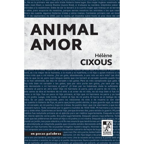 ANIMAL AMOR - HELENE CIXOUS