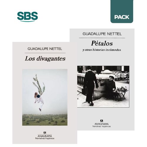 DIVAGANTES + PETALOS Y OTRAS HISTORIAS - NETTEL - 2 LIBROS