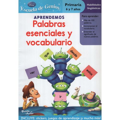 APRENDEMOS PALABRAS ESENCIALES Y VOCABULARIO (TOY STORY) ESC