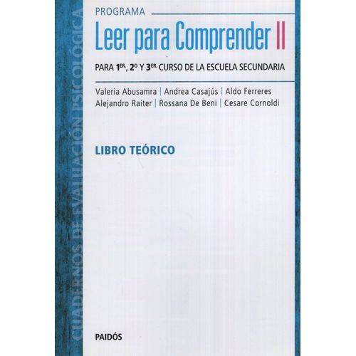 LEER PARA COMPRENDER II SECUNDARIA:1 A 3 - LIBRO + PROTOCOLO