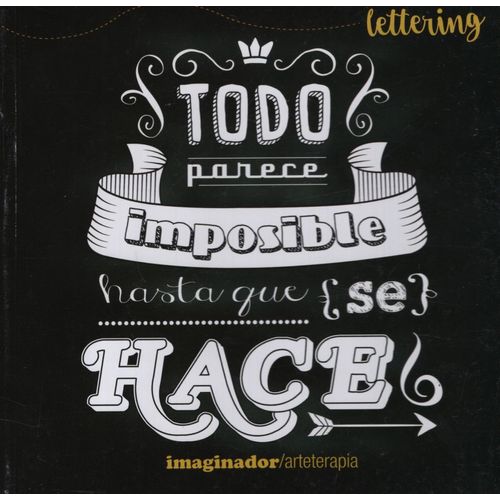 LIBRO ARTETERAPIA - LETTERING