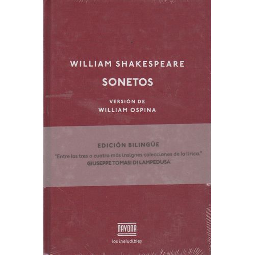 SONETOS - EDICION BILINGUE (VERSION WILLIAM OSPINA) WILLIAM