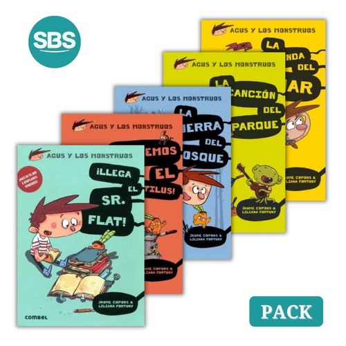PACK AGUS Y LOS MONSTRUOS - LIBRO 1 AL 5 - 5 LIBROS