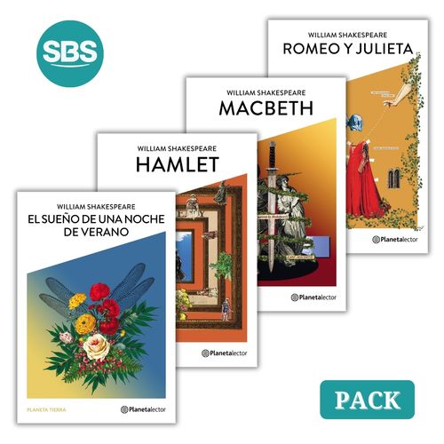MACBETH + ROMEO Y JULIETA + HAMLET + SUEÑO NOCHE DE VERANO -