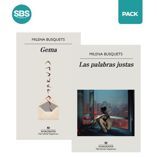 GEMA + PALABRAS JUSTAS - BUSQUETS - 2 LIBROS