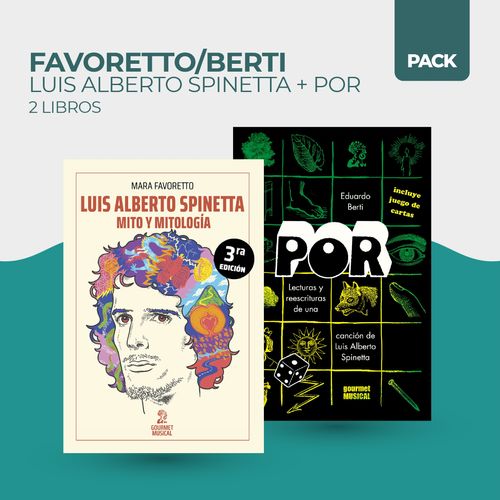 LUIS ALBERTO SPINETTA + POR - 2 LIBROS - FAVORETTO/BERTI