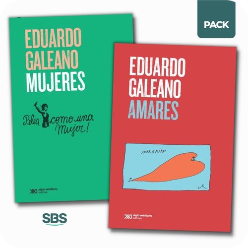 MUJERES + AMARES - GALEANO - 2 LIBROS