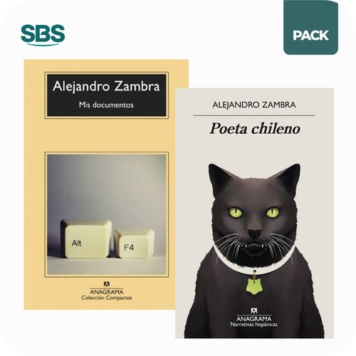 MIS DOCUMENTOS + POETA CHILENO - ZAMBRA - 2 LBROS