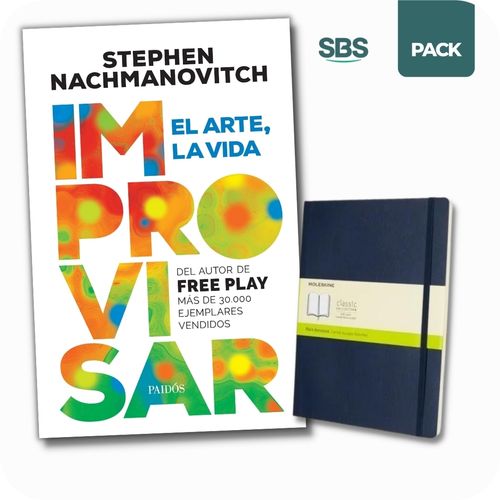 IMPROVISAR + MOLESKINE CLASSIC XL SOFT AZUL PLAIN - LIBRO +