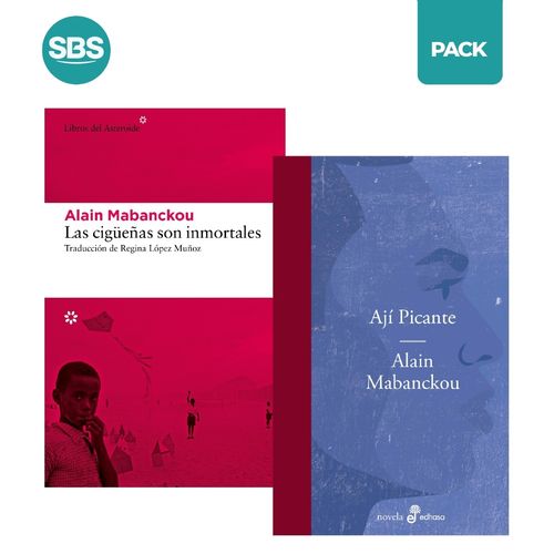 CIGUEÑAS SON INMORTALES + AJI PICANTE - MABANCKOU - 2 LIBROS