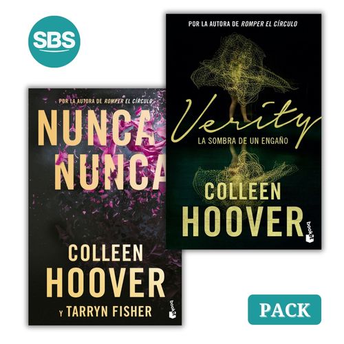 NUNCA NUNCA + VERITY - 2 LIBROS - COLEEN HOOVER