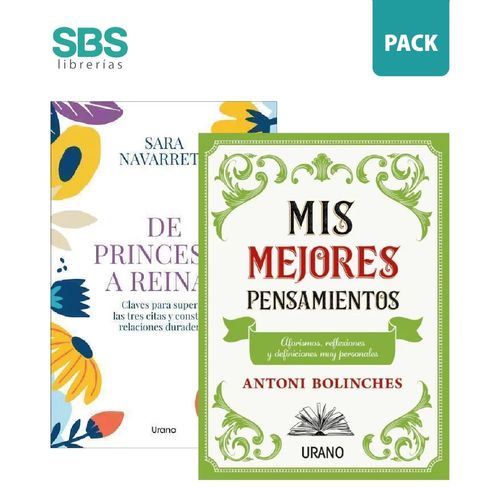 DE PRINCESAS A REINAS + MIS MEJORES PENSAMIENTOS - 2 LIBROS