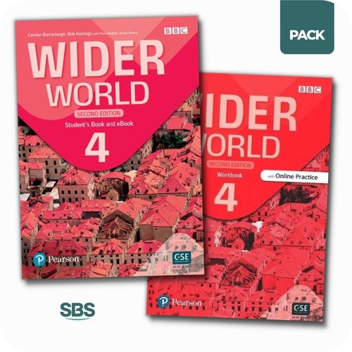 WIDER WORLD 4 2/ED - STUDENT'S BOOK + WORKBOOK PACK - 2 LIBR