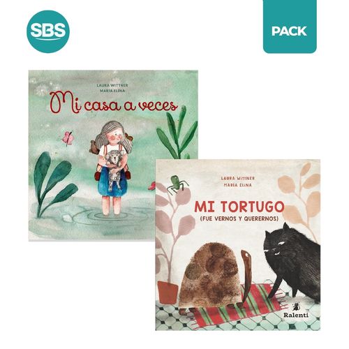 MI CASA A VECES + MI TORTUGO - WITTNER - 2 LIBROS
