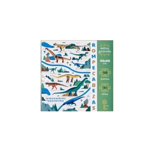 DINOSAURIOS DE ARGENTINA - ROMPECABEZAS 50 PIEZAS DINOSAURIOS DE ARGENTINA - ROMPECABEZAS 50 PIEZAS