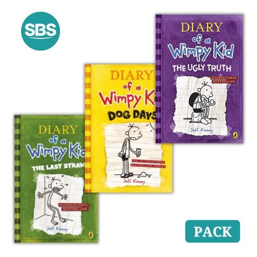 PACK DIARY OF A WIMPY KID 3 AL 5 - EN INGLES - 3 LIBROS