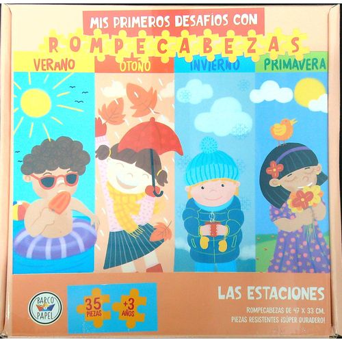 ROMPECABEZAS 35 PIEZAS - LAS ESTACIONES ROMPECABEZAS 35 PIEZAS - LAS ESTACIONES
