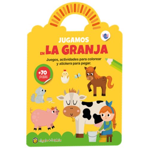 JUGAMOS EN LA GRANJA - VALIJITA AVENTURA - +70 STICKERS