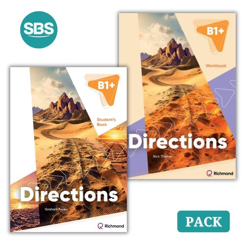 DIRECTIONS B1+ - STUDENT'S BOOK + WORKBOOK  - 2 LIBROS