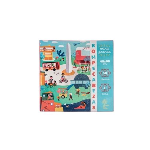 BUENOS AIRES DIA Y NOCHE - ROMPECABEZAS 50 PIEZAS BUENOS AIRES DIA Y NOCHE - ROMPECABEZAS 50 PIEZAS