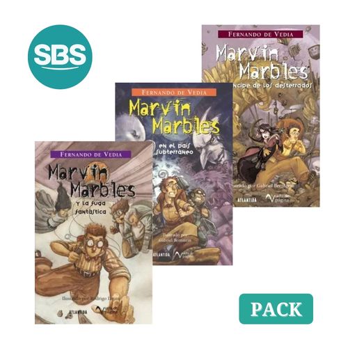 MARVIN MARBLES + 3 LIBROS